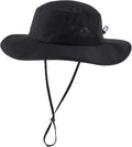 Home Prefer UPF50+ Mens Sun Hat Wide Brim Fishing Hat for Men UV Protection Womens Beach Bucket Hat for Golf Hiking Gardening