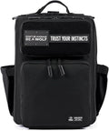 WOLFpak 15L Backpack - Alpha Black - Slim Everyday Carry Backpack for Men & Women, Water-Resistant Minimalist Daypack for Laptop & Travel