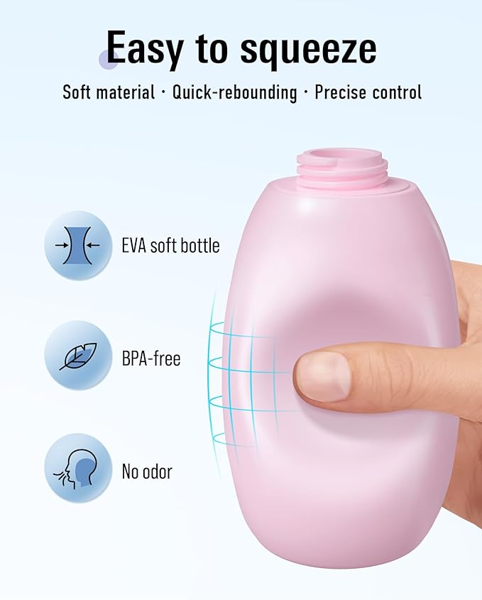 Portable Handheld Bidet Sprayer for Toilet - Unisex High-Pressure Personal Hygiene Bottle, 400ml/13.5oz Large Capacity with Quick-Fill, Collapsible & BPA-Free, Includes Wall Hook (Pink)