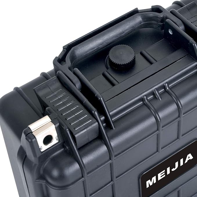 MEIJIA Portable All Weather IP67 Waterproof Protective Case,Hard Camera Case,Dry Case with Customizable Foam,Fit Use Of Drones,Camera,Equipments,10.62 x9.68x4.87inches