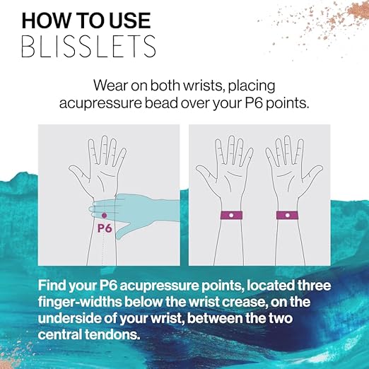 Acupressure Relief Band - Ana Duo (Medium) - Motion Sickness Bands and Nausea Relief for Pregnant Women | Travel, Pregnancy, Cruise