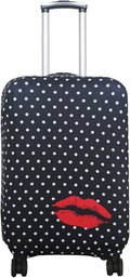 Explore Land Travel Luggage Cover Suitcase Protector Fits 27-30 Inch Case (Polkadot, L)