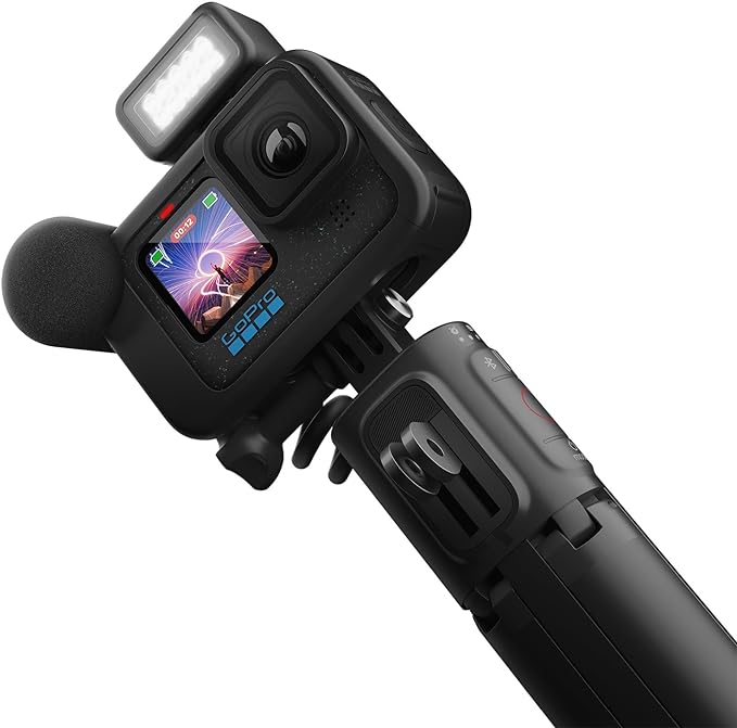 GoPro HERO12 Black Creator Edition - Includes HERO12 Black , Volta (Battery Grip, Tripod, Remote), Media Mod, Light Mod, Enduro Battery, and Carrying Case