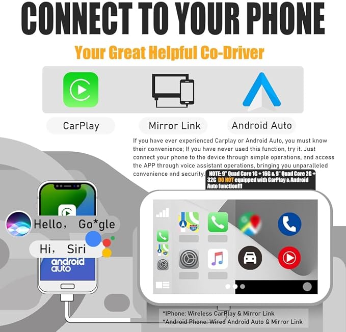 Kunfine Car Android Navigation Stereo GPS Radio Reverse Camera Display 9" IPS Touchscreen Headunit Tablet Pad Media Player for Subaru Forester 2007-2013, if Applicable Quad Core 2G+32G