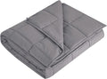 L'AGRATY Weighted Blanket - 60"x80" 17lbs Cooling Breathable Heavy Blanket Microfiber Material with Glass Beads for Adult All-Season Summer Fall Winter Soft Thick Comfort