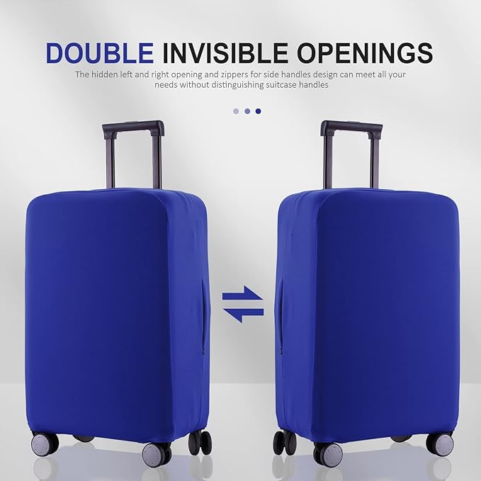 Travel Luggage Cover - Scratch-Resistant Suitcase Protector (Blue, S(19-21 inch))