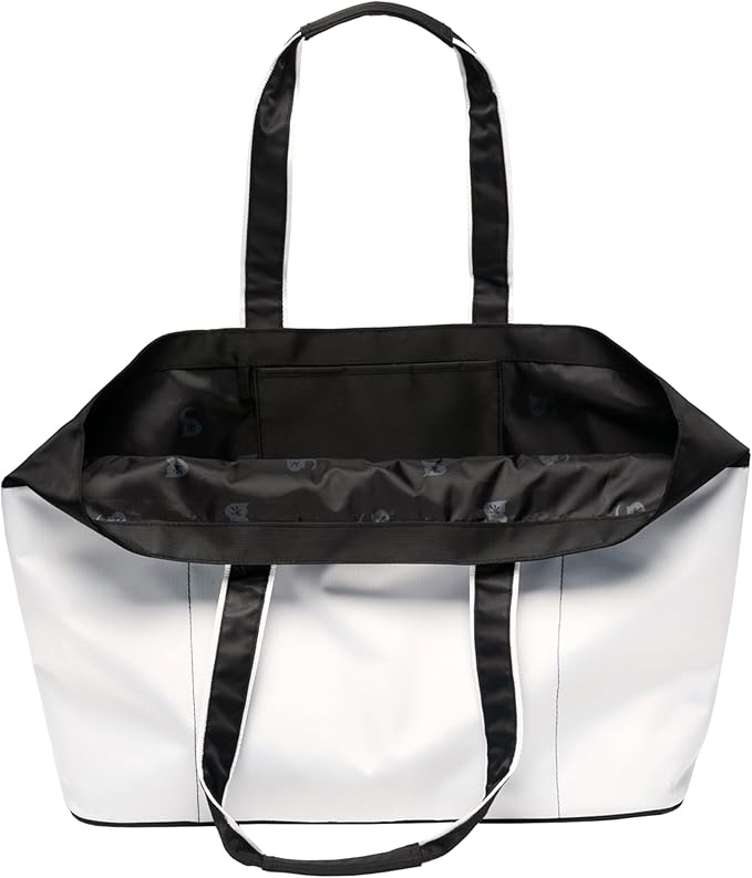 geckobrands Oversized Beach Tote – Large and Stylish Beach Bag with 4 Exterior Pockets and Zippered Internal Compartment