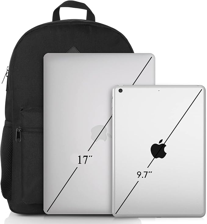 17 Inch Backpack for School Business Travel,Computer Bookbag Schoolbag for Work Office High School College Teen Men Boy Girl Women