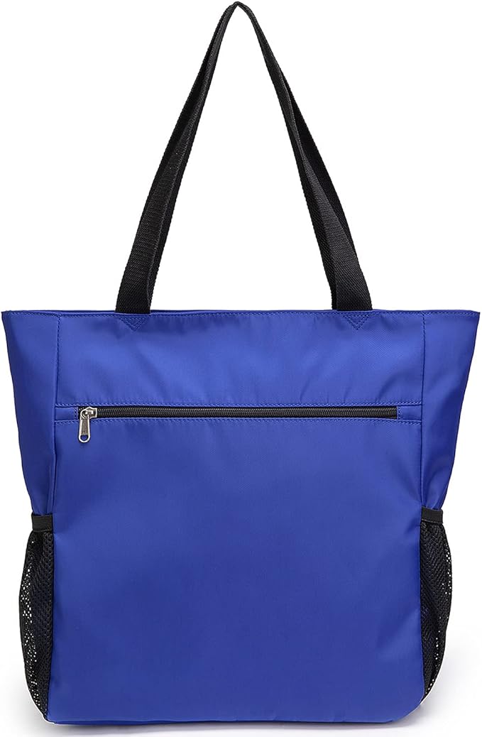 ETidy Large Capacity Foldable Tote Bag With Zipper Water-resistant SandproofWomen Beach Bag Handbag GymBag Travel ShoppingBag