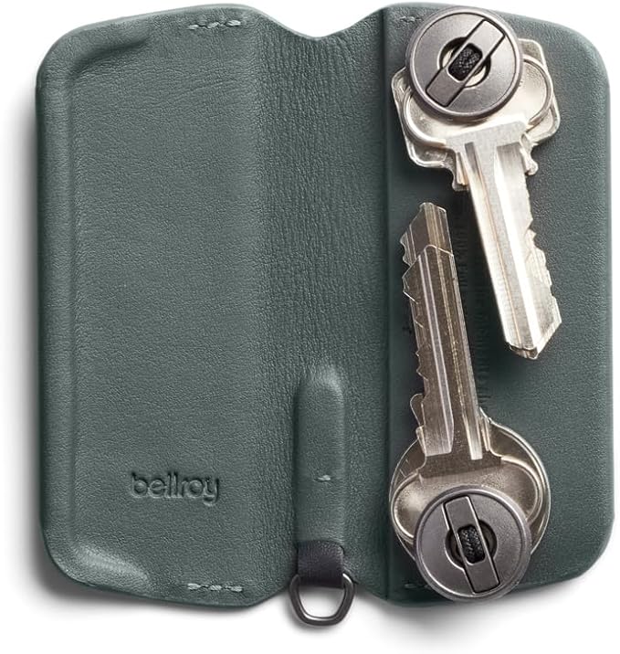 Bellroy Key Cover Plus – Third Edition (Leather Key Holder, Holds 4 – 8 Keys) - Everglade