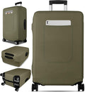 Slohif Luggage Cover for Suitcase Tsa Approved Protector - Luggage Sleeve Suit Case Cover Travel Stretch Large Baggage Case Protective Washable Fit 22-24 Inch Green