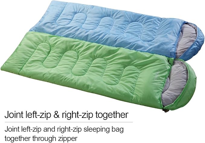 FARLAND Sleeping Bags 30℉ for Adults Teens Kids with Compression Sack Portable and Lightweight for 3-4 Season Camping, Hiking,Waterproof, Backpacking and Outdoors