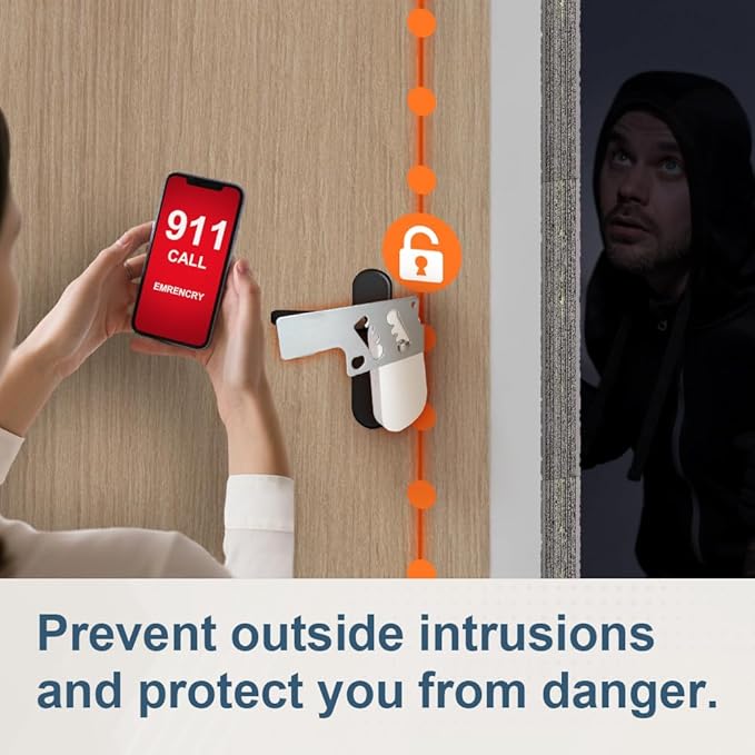 CGPLUS Security Door Stopper SEDOLI for Safe Stay, Home, Travel (Mute)