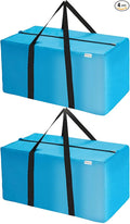 Extra Large Moving Bag Heavy Duty Space Saver Storage bag for Clothing Packing Blue Bag for moving Vaccine Sealed Blue Storage bags (2 Pack Moving Bags)