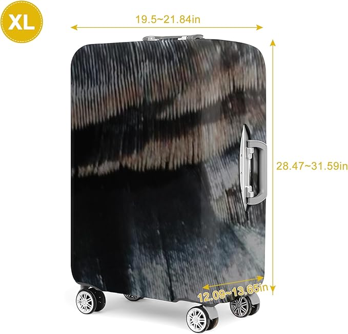 30 Inch PVC Luggage Protector Covers for TSA Approved Clear Suitcase Cover Protector Transparent Luggage Protective Cover Set (Painting, Suitable for 30"-31")