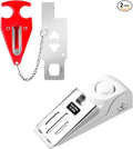 Fuers Portable Door Lock & Door Stop Alarm, Dual Protection Home Security Door Kit Door Stopper Self Defensey Tools for Hotel Travel Home