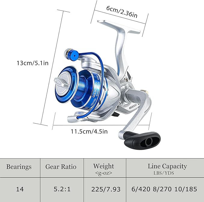 Fishing Pole Combo, 6.9ft Telescopic Rods Set, Collapsible Fishing Rods 2PCS Spinning Reel Set with Carrier Bag Freshwater Fishing Rod and Reel Combos Kits