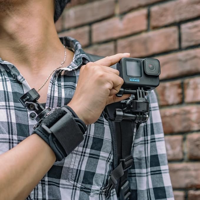 SUREWO Wrist Strap Mount with Quick Release Adapter Compatible with GoPro Hero 13/12/11/10/9/8/7//6/5 Black,DJI Osmo Action 5 pro/4/3/2,Insta 360 ONE R,AKASO/Campark and More
