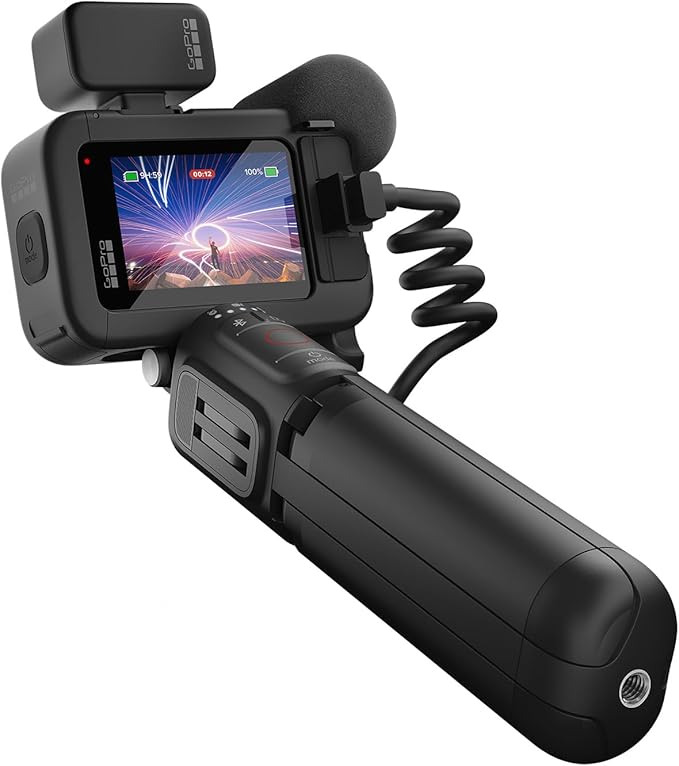 GoPro HERO12 Black Creator Edition - Includes HERO12 Black , Volta (Battery Grip, Tripod, Remote), Media Mod, Light Mod, Enduro Battery, and Carrying Case