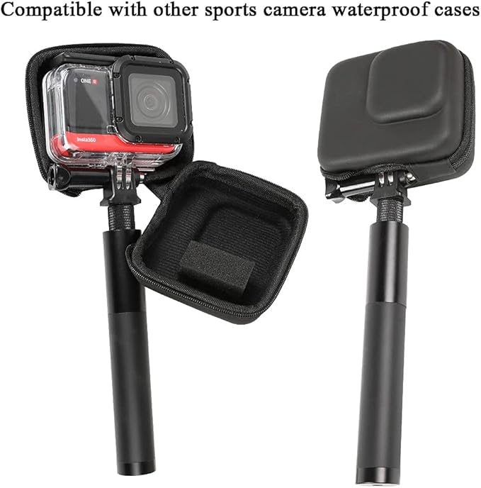 PellKing Hard Carrying Case for GoPro Hero 13 12 11 10 9 8 7 6 5 4 Waterproof Housing Case,DJI Osmo Action 5 4 3 Camera Waterproof Shell,Insta360 Ace Pro One R RS AKASO Underwater Dive Shell and More