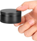 Portable Pill Case Pill Box Daily - Waterproof Single Metal Pill Organizer for Pocket Purse, Aluminium Alloy Round Daily Medicine Container to Hold Vitamins, Fish Oil Medium Size