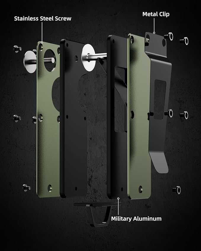 Key Organizer Compact Key Holder Metal Key Chain Minimalist key case key holder for keychain Secures 1-5 Keys