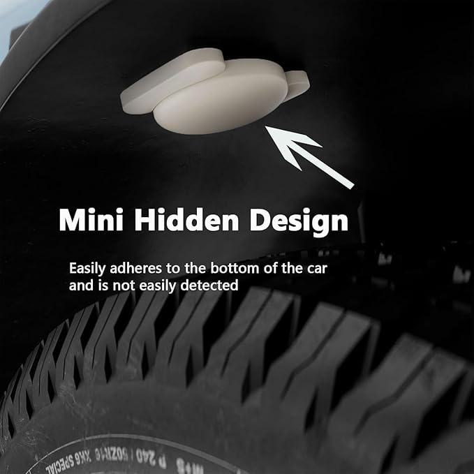 No Subscription Vehicle GPS Tracker,Portable Car GPS Tracker Work with Apple Find My（iOS Only,Mini Magnetic GPS Device Full Coverage Pinpoint Vehicle Location Elderly Children Pets (White,2PCS)