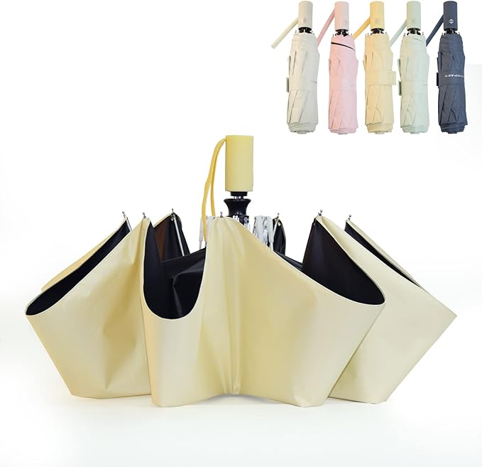 SY COMPACT Umbrella Automatic Travel Waterproof Light Folding Umbrellas Easy Carry for Women and Men