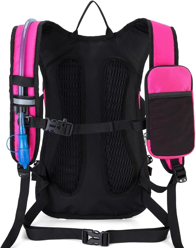 Hydration Backpack Pack with 2L Water Bladder 18L Hiking Backpack Women Men Lightweight Hydropack Insulated Daypack for Biking, Running, Festival