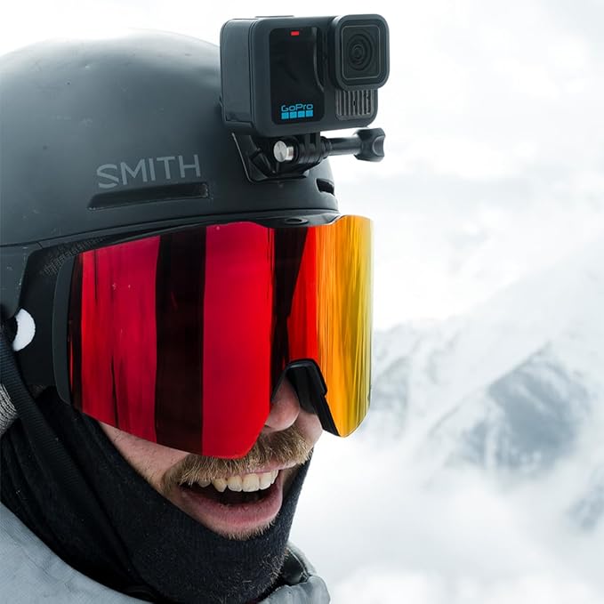GoPro HERO13 Black Accessory Bundle - Includes The Handler, 2 Enduro Batteries, 2 Curved Adhesive Mounts, 64GB SanDisk MicroSD Card, and Carrying Case, Head Strap & Card Reader