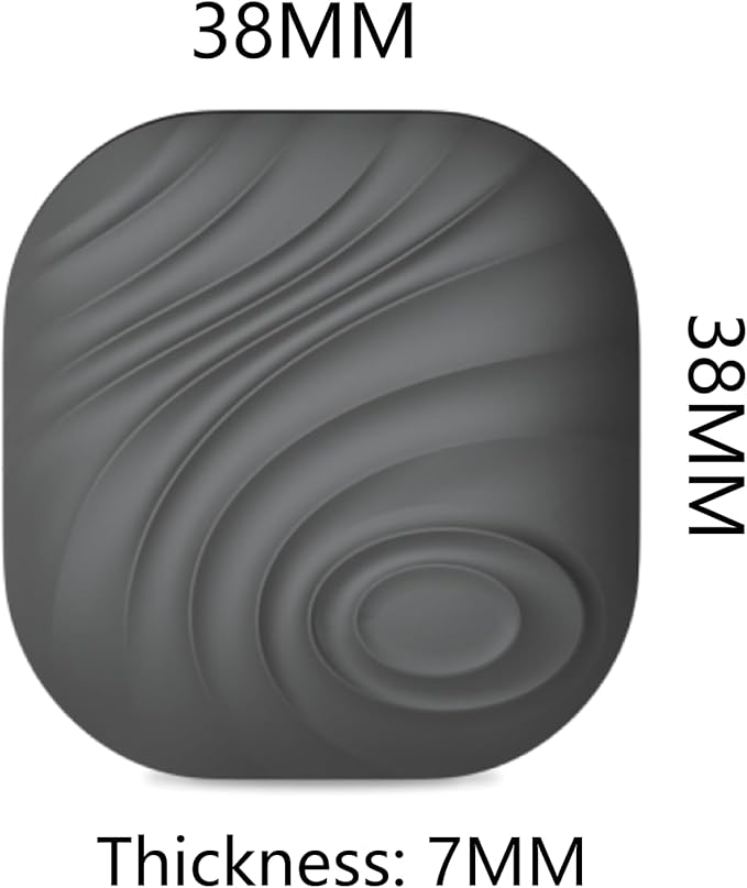 Tags Smart Key Finder - Only iOS(Not for Android) - Bluetooth Smart Key Tracker Tag - Work for Apple Find My - Keep Track of The Items That Matter Most (Cafe)