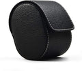 Oirlv Luxury Leather Watch Storage Box Travel Single Watch Case Jewelry Gift Box for Christmas Anniversary Birthday(Black)