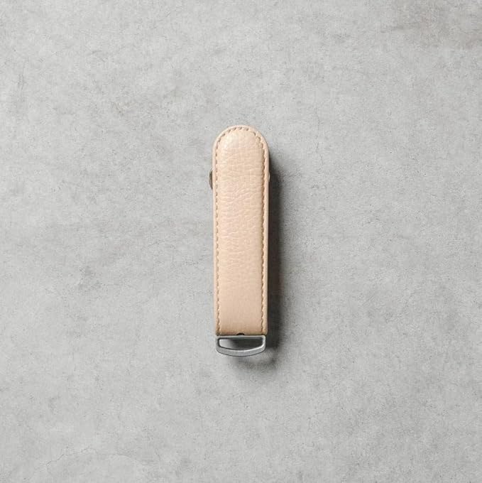 Jibbon Italian Premium Leather Key Organizer - Stylish Key Holder with Marine Grade 316 Stainless Steel, Compact EDC Keychain