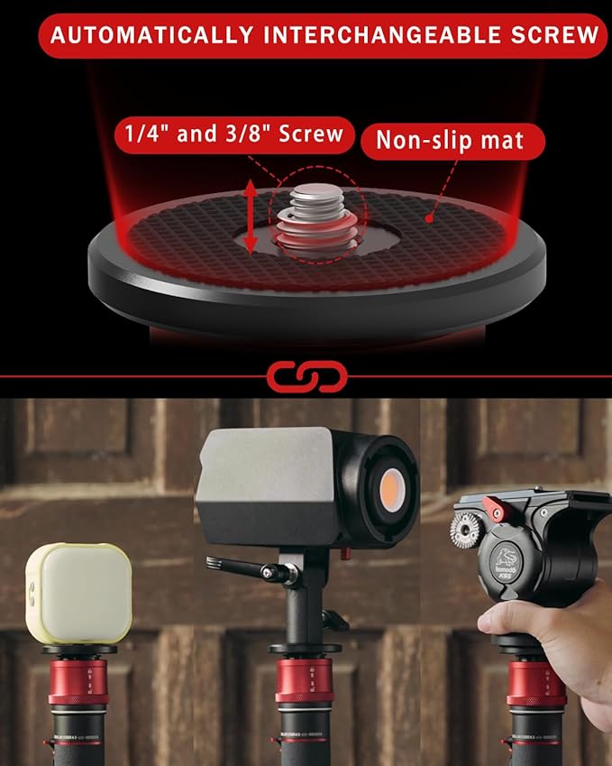 IFOOTAGE Monopod for Camera 71" Cobra 3 A180F,Quick Adjust Monopod with Feet, Walking Stick,CB3 Base Tripod,for Camera Photography,Travel,Payload up to 17.64 lbs/8 KG