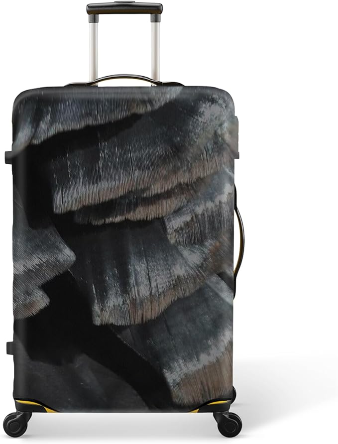 20 Inch PVC Luggage Protector Covers for TSA Approved Clear Suitcase Cover Protector Transparent Luggage Protective Cover Set (Painting, Suitable for 19"-20")
