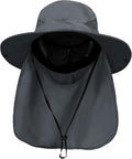 PFFY Sun Bucket Hats for Men Women 3” Wide Brim UPF 50+ Fishing & Beach Hat