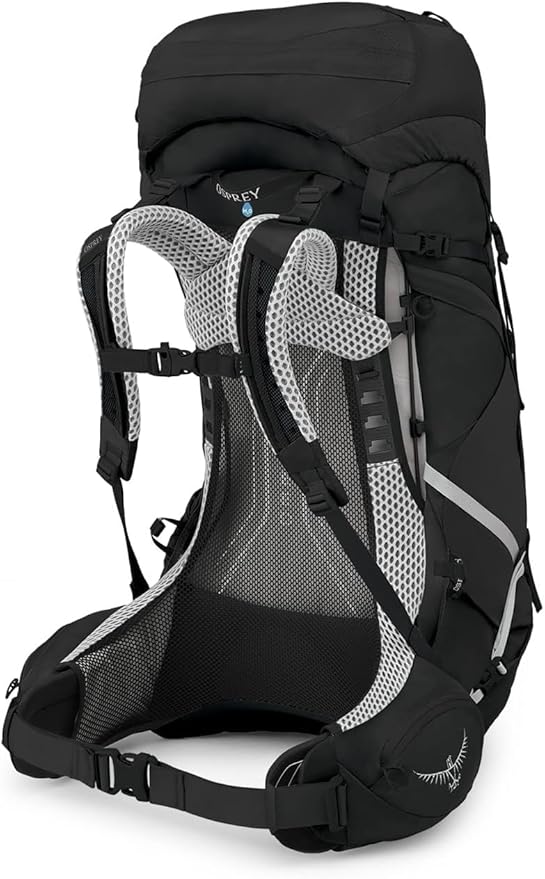 Osprey Atmos AG LT 50L Men's Backpacking Backpack, Black, L/XL