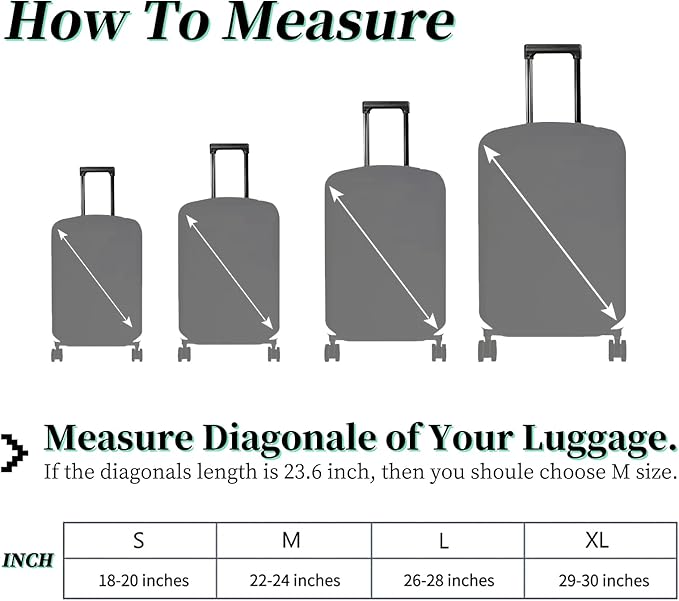 Luggage Cover + Tag, Colorful Rose Butterfly Travel Suitcase Cover for 18-20 inch Luggage (S) with Concealed Zipper, Washable Elastic Cloth, Dustproof, Anti-Scratch