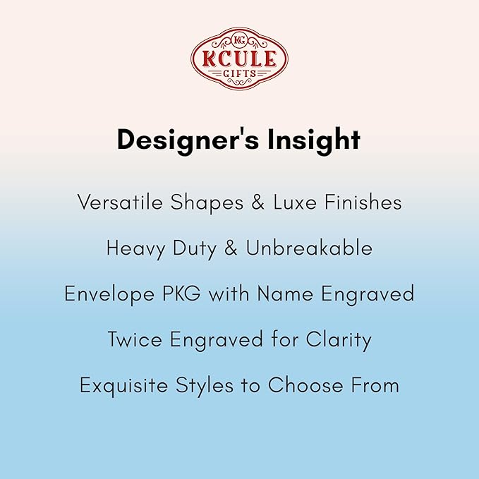 Personalized Luggage Tags for Suitcases - Stainless Steel Custom Luggage Tags for Backpacks & Bags, Sturdy, Waterproof & Heavy Duty (Rose Gold or Silver / 3" x 1.25")