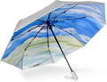 Cuby UV Sun Umbrella Compact Folding Travel Umbrella Auto Open and Close for Windproof, Rainproof & 99.9% UV Protection Parasol with Silver Anti-UV Coating