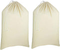 Urban Villa Laundry Bags 2 Pack Canvas Dirty Clothes Travel Laundry Bag|Machine Washable|Reusable College Hostel Liner Bag for Garments with Drawstring Closure - Size 28 x 36 Inches