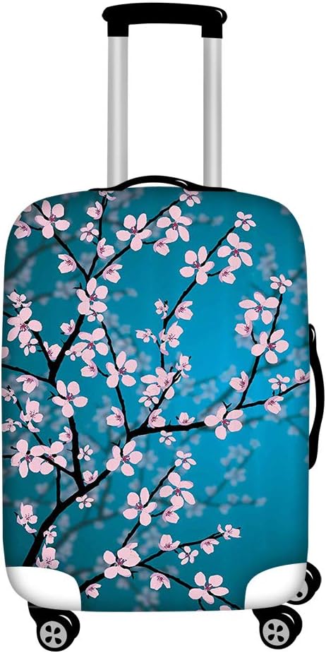 Cherry Blossom Luggage Cover Spandex Cover for 26-29 Inch Travel Suitcase