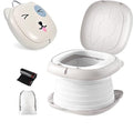 Portable Potty Seat For Toddler Travel, Travel Potty Seat For Toddler with Carry Handle, Portable Toilet For Kids Girls and Boys, Car Potty For Toddler (Grey)