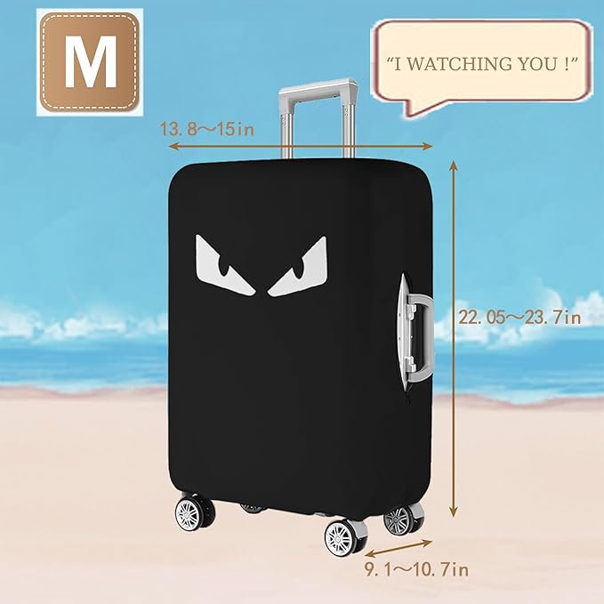 Luggage Covers For Suitcase Tsa Approved, Washable Suitcase Cover Elastic Luggage Protector Scratch Resistant Suitcase Cover For 23-25 Inch Wheeled Luggage(Eye-24 inch)