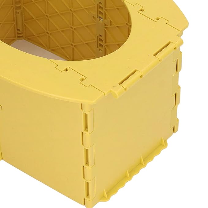 Portable Lightweight Foldable Toddler Potty Baby Toilet Camping Travel (Yellow)