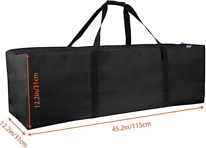 INFANZIA 45inch Sports Duffel Travel Bag, 115L Extra Large Duffel Luggage Bag with Upgrade Zipper, Water Resistant & Foldable Equipment Storage Bag for Camping Tent Tripod Fishing