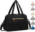 Travel Duffle Bag,Puffer Carry On Duffel Bag with Laptop Compartment Waterproof Overnight Weekender Bags for Women Large Hospital Tote Bags for Labor and Delivery(Large,Black)