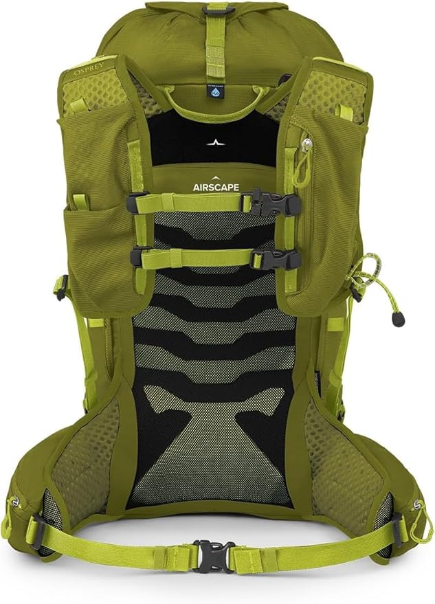 Osprey Talon Velocity 30L Men's Hiking Backpack, Matcha Green/Lemongrass, S/M