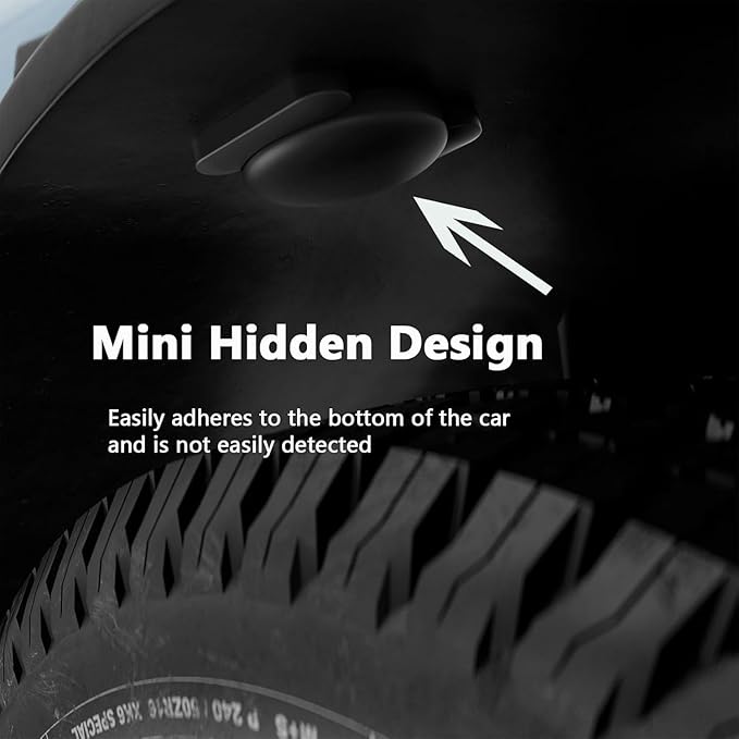No Subscription Vehicle GPS Tracker,Portable Car GPS Tracker Work with Apple Find My（iOS Only,Mini Magnetic GPS Device Full Coverage Pinpoint Vehicle Location Elderly Children Pets (Black,2PCS)