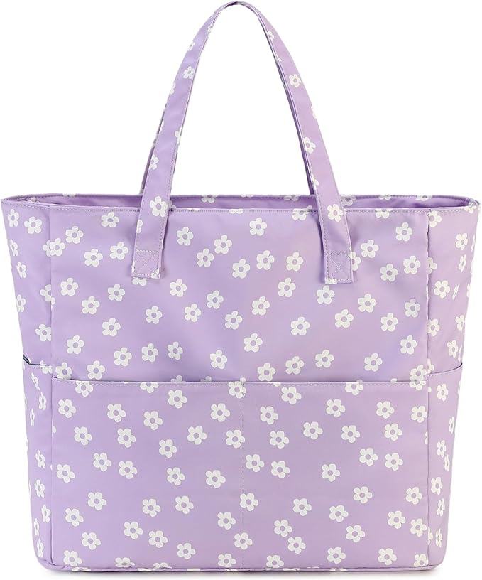 Waterproof Beach Tote Pool Bags for Women Ladies Extra Large Gym Tote Carry On Bag With Wet Compartment for Weekender Travel